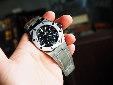 mens audemars piguet ring|audemars piguet crocodile strap.